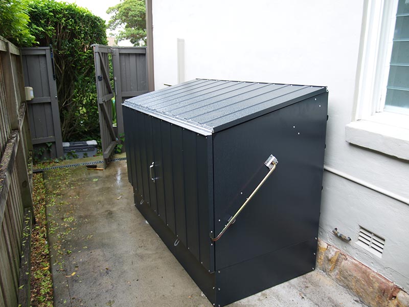 metal bike box