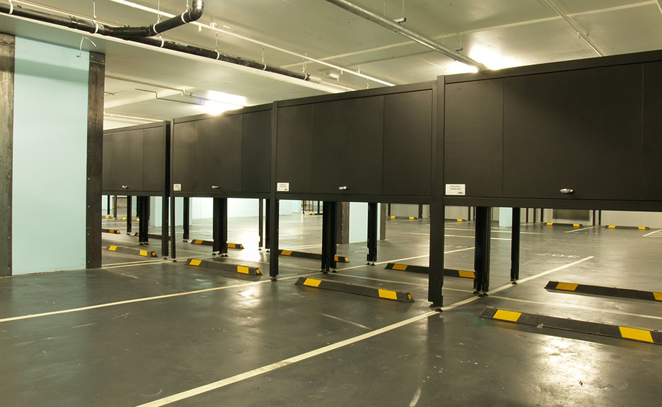 Storage units for multi dwelling carparks Space Commander
